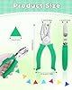 UCEC 1/4" Triangle Hole Punch Metal Handheld Paper Punch Single Hole Tag Punch, Small Triangle Shape Hole Puncher Back to School Supplies for Scrapbook DIY Craft in Home Office Classroom #1