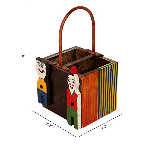 Image of AAKRITI ART CREATIONS Hand Crafted Handcrafted Modern Desk Organiser | Handcrafted Home Decor | Milestone Birthday Gift | Office Gift | Housewarming GiftShowpiece