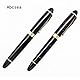 Abcsea 2 Stück Jinhao 450 tintenroller stift set Fineliner, feine Kugelschreiber set feine Spitze schwarz (dunkelgrüner und weißer Draht), mit 5 Stück 0,5 mm Standard-Rollerball-Mine schwarz