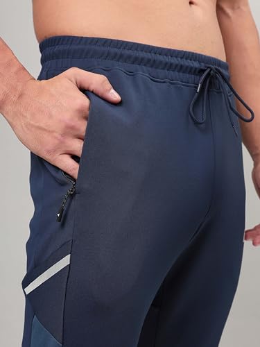 Image of TECHNOSPORT Men Mid Rise Slim Fit Active Running Track Pant - (MPOR95-123-P) Pack of 1