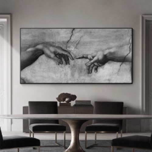 Toile Michel-Ange Adam grand format pour habiller un grand mur vide avec cadre inclus