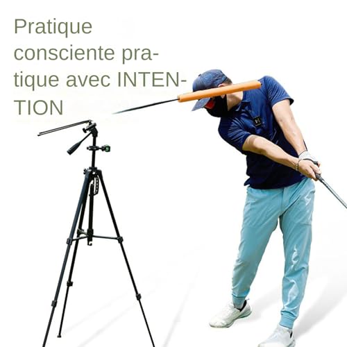 Entraîneur de golf anti-slice avec support tripode pour smartphone