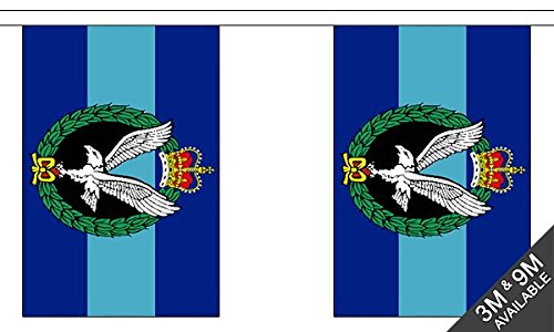 Flagtex Army Air Corps Fabric Bunting – 3m with 10 Flags – Fabric for Indoor & Outdoor Use – String Flags Banners AAC British Army Aviation Helicopter — image 1