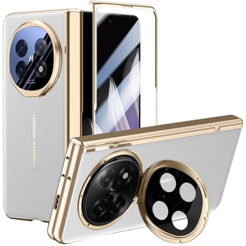 Coque Oppo Find N5 avec support appareil photo et étui cuir anti-choc intégral