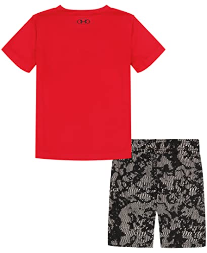 Image of Under Armour Boys' 2-piece Short Sleeve Graphic T-Shirt and Shorts Set, Lightweight & Breathable