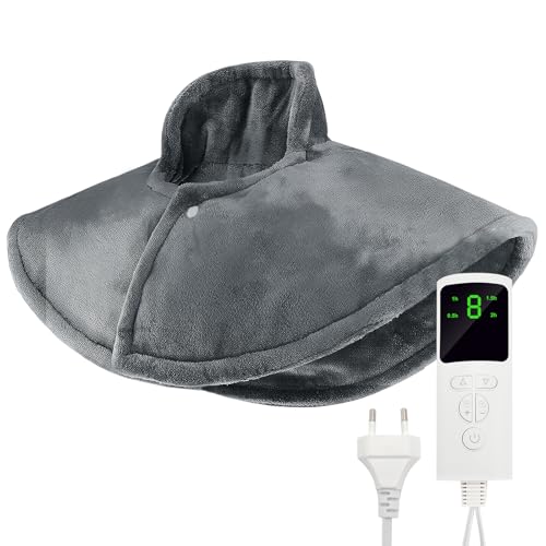 mantas electricas para cervicales super ventas - últimas novedades 5 Almohadilla Electrica Cervical, Almohadilla Térmica Cuello, 9 Ajustes de Temperatura y 4 Ajustes de Tiempo, Esterilla Electrica Desmontable y...