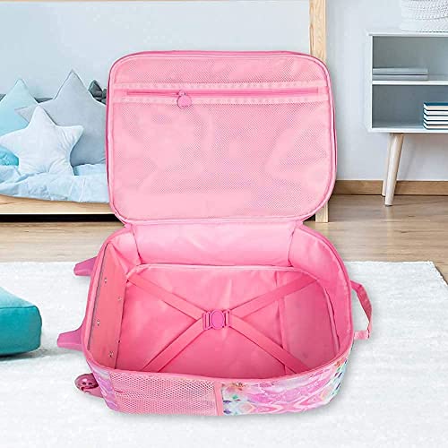 Image of CCJPX Kids Luggage for Girls, Unicorn Rolling Travel Carry on Suitcase for Toddler Children with Wheels(Pink)