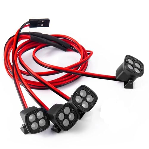 Luces vehículo RC para Axial SCX10 TRX4 perfectas para rutas de montaña