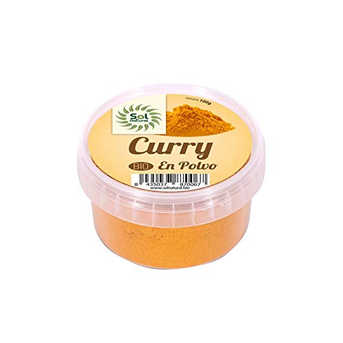 Solnatural Curry En Polvo Bio 100 G, Estándar, Único