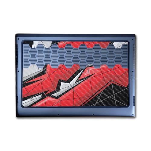 Image of Carbon Fiber Laptop Skin Compatible with Alienware M16 R2 (2024) - Polygon Grunge - Premium 3M Vinyl Protective Wrap Decal Cover - Easy to Apply | Crafted in The USA by MightySkins