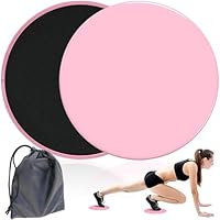 Sliders Fitness,2 Stück Exercise Sliders Fitness Multifunktions Doppelseitige Gleitscheiben Disc Slides mit Tragetasche für Fitnessstudio Teppichboden Hartholzboden
