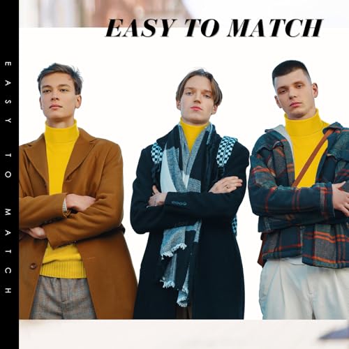 Image of Cutecrop Turtleneck Dickey Extra Large Fake Collar Detachable Dickey Collar Half Mock Turtleneck for Men Women