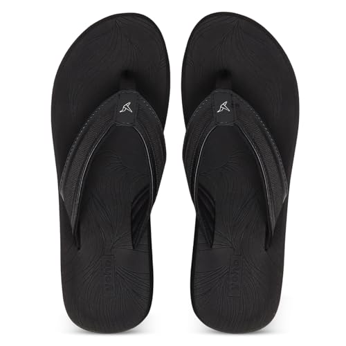 Image of YOHO Women Black soft slippers | Comfortable and Stylish flip flop | Chappal for Woman in exciting colors | Daily Use | Lightweight | Anti Skid Monsoon Chappal | Bubbles