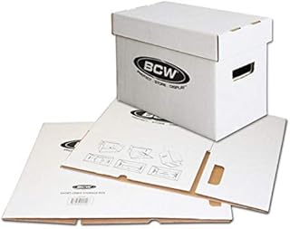 (5) BCW Brand SHORT Comic Storage Box - Holds 150 - 175 Comic Books - CXBCSHORT