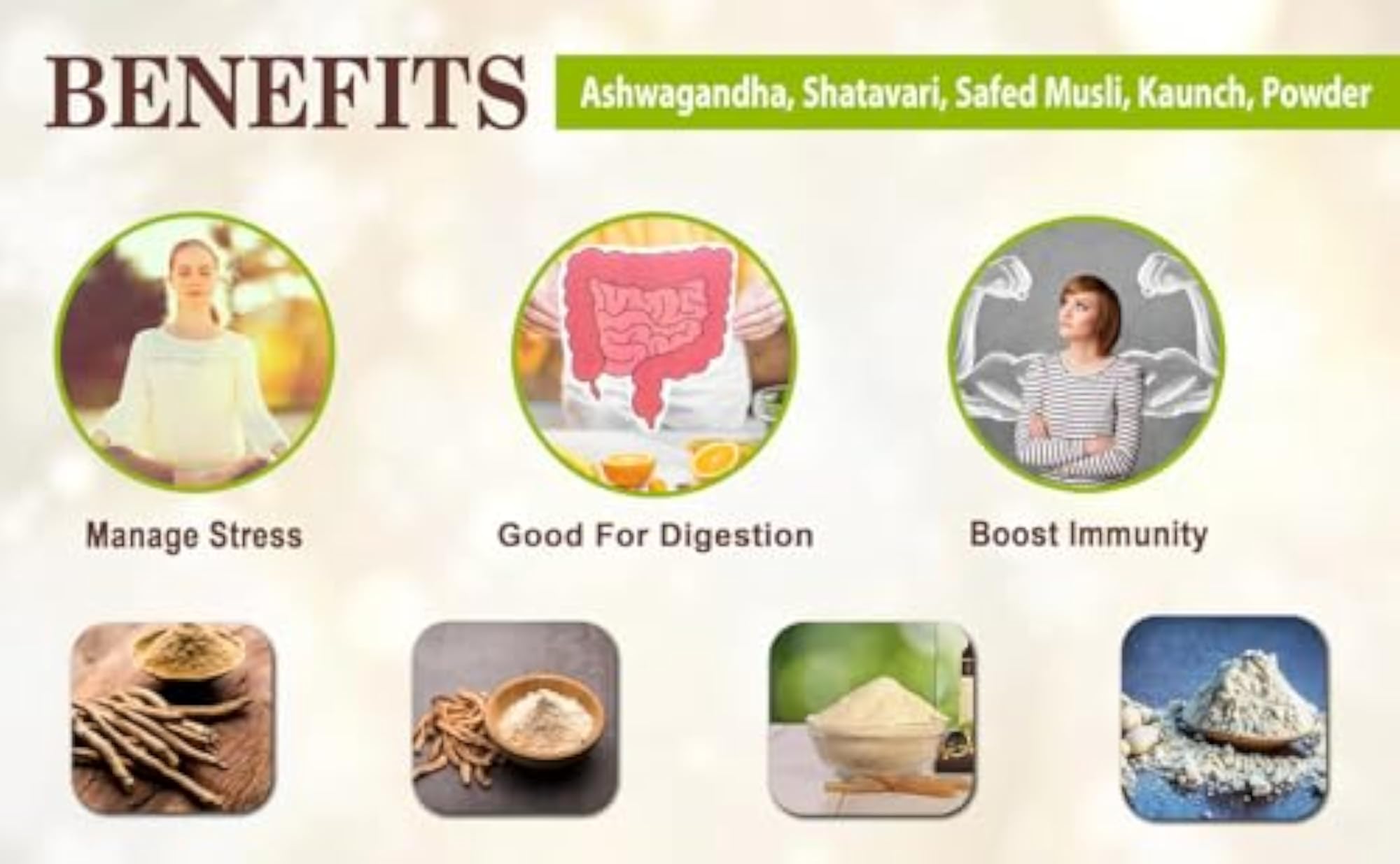 Ashwagandha & Shatavari Powder Combo, 100 gm