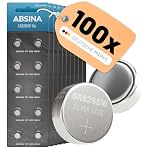 ABSINA – ABSINA 100er Pack SR626SW Uhrenbatterie 1,55V Silberoxid - 3