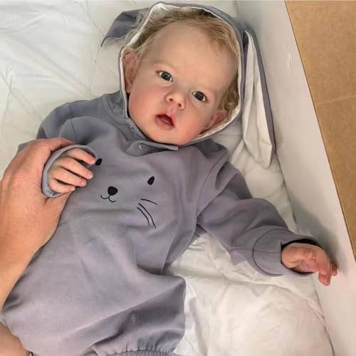 Reborn Baby-Puppe Junge 20 Zoll 50cm Weiches Silikon Vinyl Handgemacht Reborn Puppe Junge Lebensecht Wahres Leben Reborn Babys