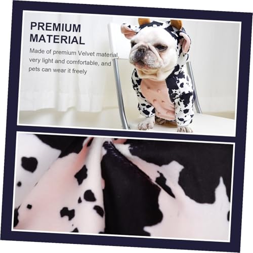 Disfraz de vaca para perro talla M miniatura 3