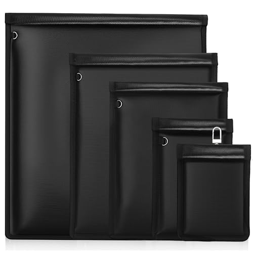 Faraday Bag 5 Pack – Waterproof & Fireproof Signal Blocking