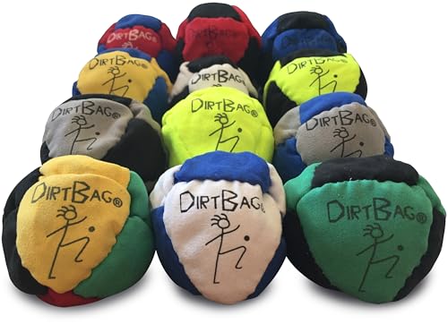 Dirtbag Footbag Sand-Filled 12-Pack - Assorted Colors