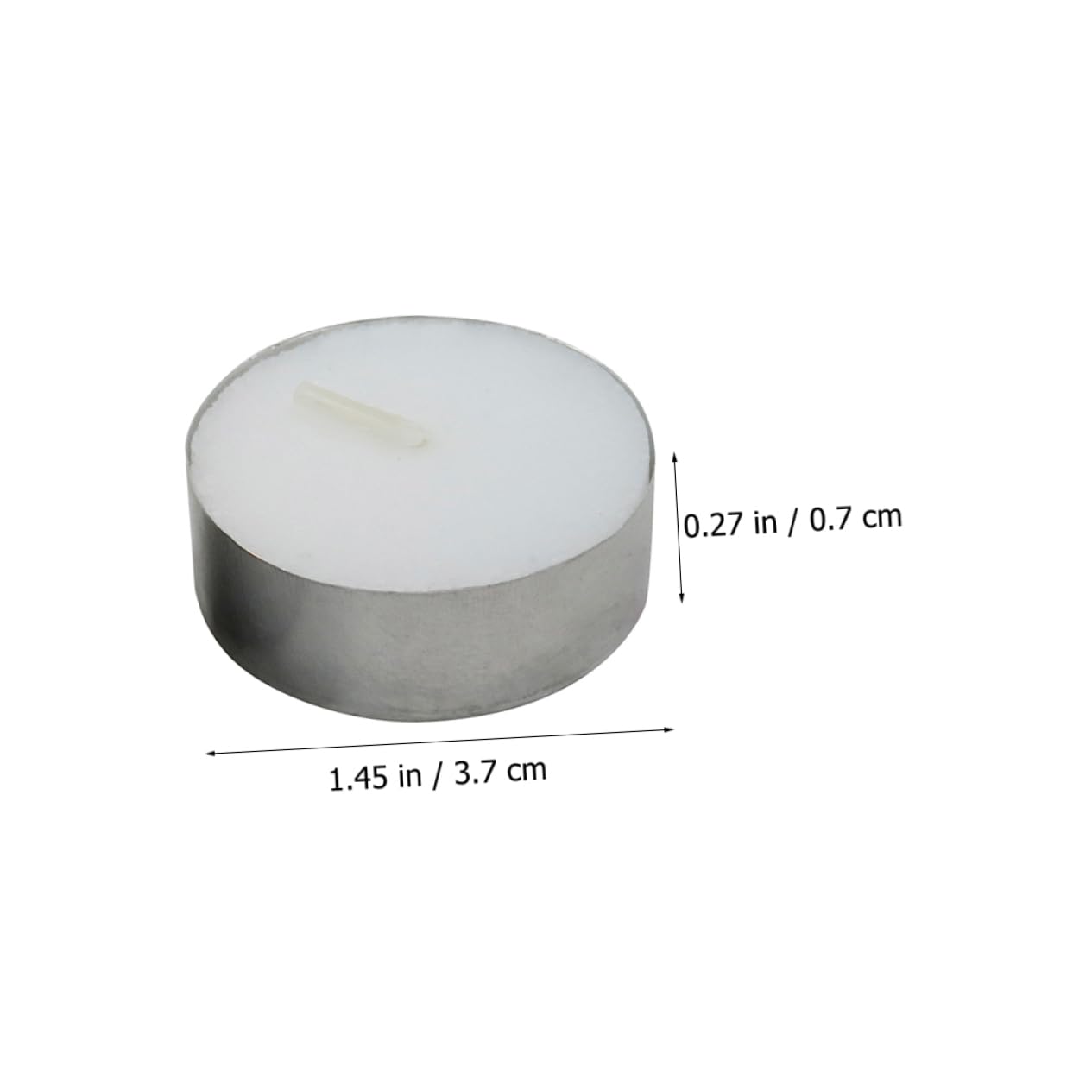 SHERCHPRY 100 Velas de Té sin Humo Larga Duración, Redondas, Cera y Aluminio, Hogar y Oficina