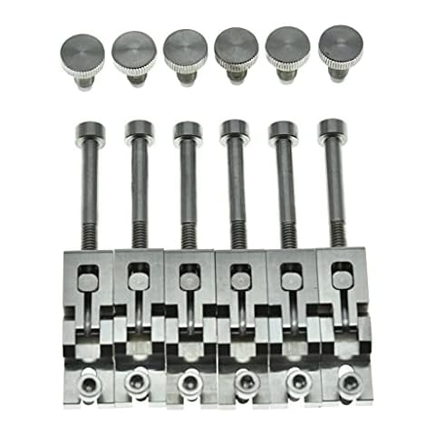 KAISH Guitar Stainless Steel Double Locking Tremolo Bridge Saddles and Screws for Floyd Rose Tremolos Cover