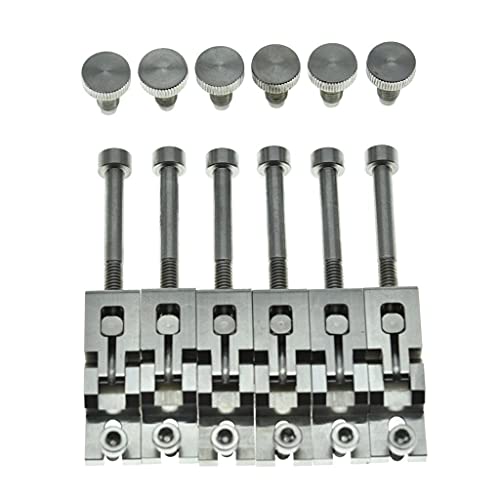 KAISH Chevalet de vibrato en acier inoxydable avec double verrouillage et vis pour trémolo Floyd Rose - Les Beatles, Paul McCartney, John Lennon, RIngo Starr, George Harrison KAISH Chevalet de vibrato en acier inoxydable avec double verrouillage et vis pour trémolo Floyd Rose