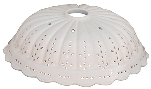Paralume lampada da terra ceramica smerlato L31.5XPR31.5XH10.5 - da - abat jour - vetro