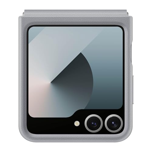 Samsung Galaxy Z Flip 7 FE, Flip 6 Kindsuit Phone Case, Protective Cover with Leather-Like Finish, Hinge Protector, Soft Inner Lining, US Version, Gray by Samsung - Used condition - US$74.94