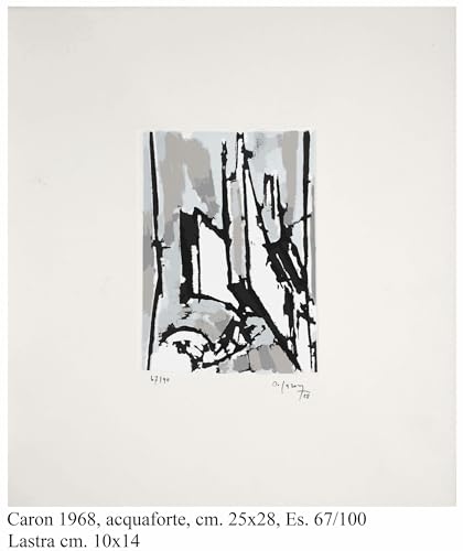 Décoration murale gravure originale Caron 1968 impression d'art