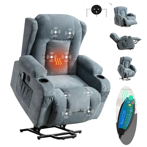 Sillón Power Lift Plegable Tela Lino miniatura 4
