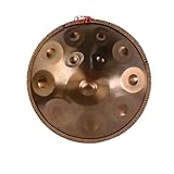 This large handpan drum is made of high-grade steel with professional tuning, providing full, balanced resonance and clear, ethereal sound. It offers a wide tonal range and stable vibration, perfect for meditation, yoga, sound healing, performance and daily practice. The instrument is easy to play for beginners and enthusiasts. With sturdy construction and portable design, it is ideal for home, outdoor, studio and stage use.