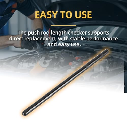 Image of Acouto Pushrod Length Checker 6.8-7.8 inches Push Rod Length Checking Tool Pushrod Measuring Tool Pinion Depth Checker 7702-1 Iron Black Adjustable Range