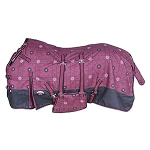 CHALLENGER 60″ 1200D Turnout Waterproof Rain Horse Sheet Light Winter Blanket 396B