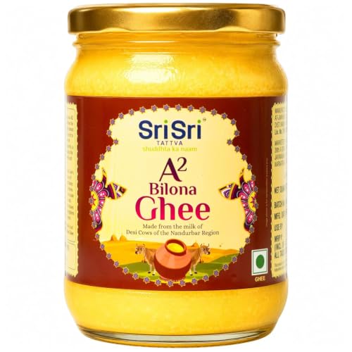 Image of Sri Sri Tattva A2 Bilona Ghee 500ml | Traditional Bilona Method | Made from Desi Cow Milk | Pure & Natural Ghee | Rich Aroma & Authentic Taste.