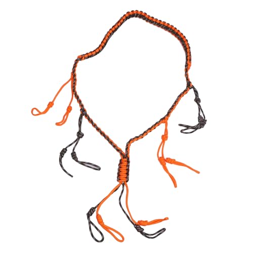 Tbest Vielseitiger Nylonhalter Lanyard, Praktisch und Sicher für Camping, Outdooraktivitäten, Wandern und tägliche Verwendung, Komfortabel und stilsicher Design (Orange)