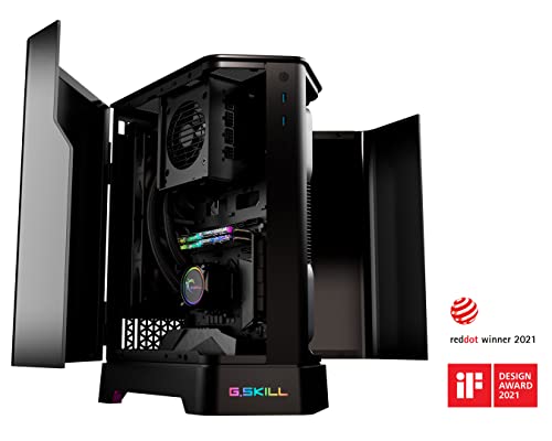 Image of G.SKILL Z5i Mini-ITX Curved Tempered Glass Case - Black (GC-MKGW1-Z5I)
