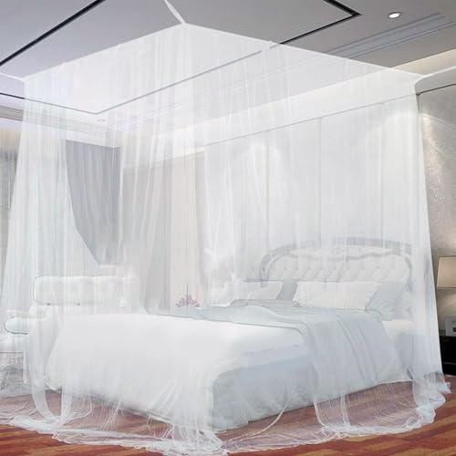 SUODAO Moskitonetz Bett, 200 x 200 x 150 cm Großes Mückennetz Mosquito...