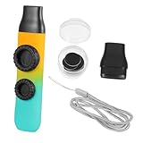 Parliky 渐变色双孔高低音調整カズー 楽器 軽量携帯用 音程調節可能 ギター ウクレレ伴奏用 初心者から大人まで対応