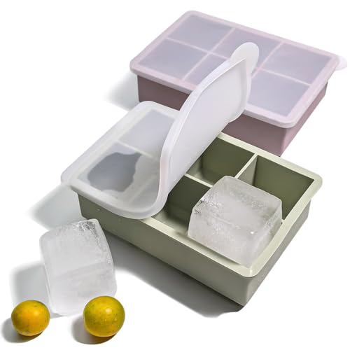 Bandeja de hielo de silicona pack 2 con tapa miniatura 1