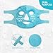 ZNÖCUETÖD Cold Face Eye Mask Ice Pack Reduce Facial Puff, Dark Circles, Gel Hot Heat Cold Compress Pack, Face SPA for Woman Sleeping, Pressure, Headaches, Skin Care, Post Laser Cosmetic Care[Blue]