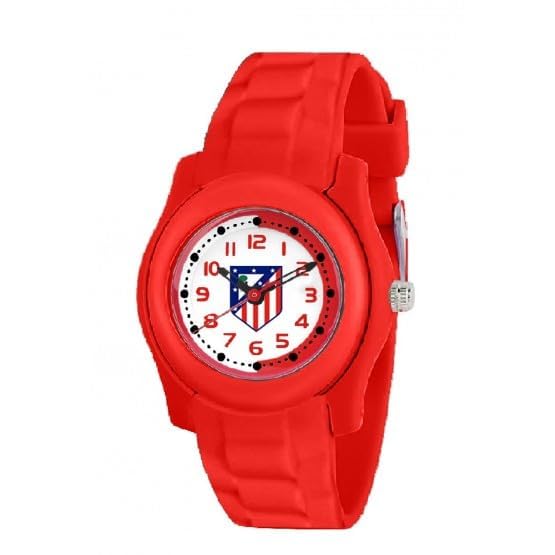 Genérico Reloj Infantil Atlético de Madrid – Producto Oficial – Reloj Analógico para Niño con Diseño Deportivo y Correa Resistente