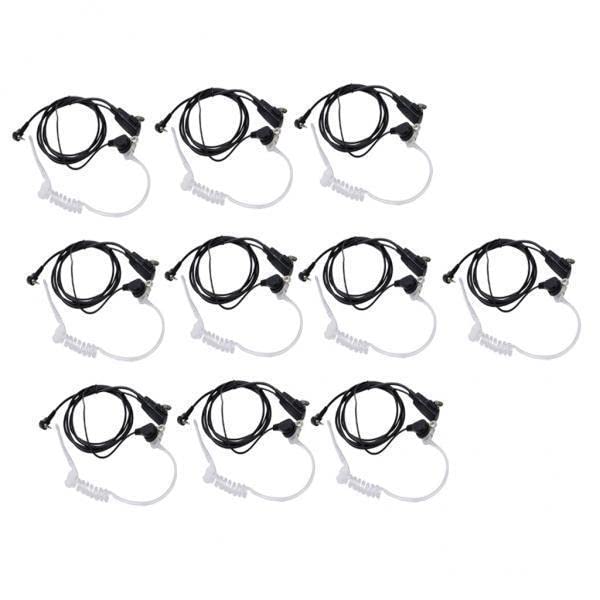 TRENDIVIBE 2x10pcs Advanced Covert Acoustic Tube bodytypeguard FBI Earpiece Headset PTT Mic-image-26