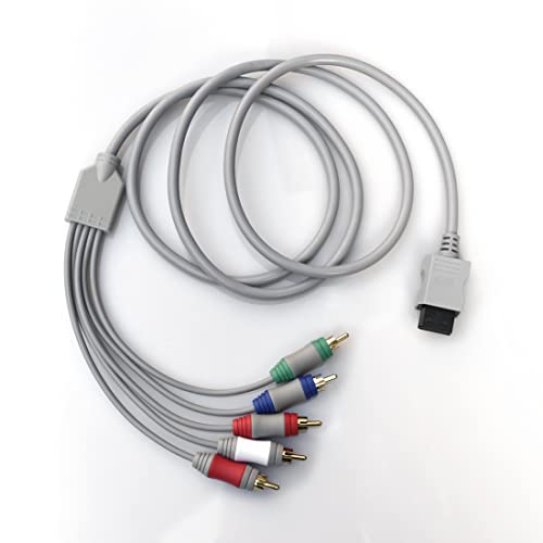 Image of Bealuffe Component Cable for Wii for Wii U Multi Out 5RCA 480P HD Audio Video Cable 6 Feet