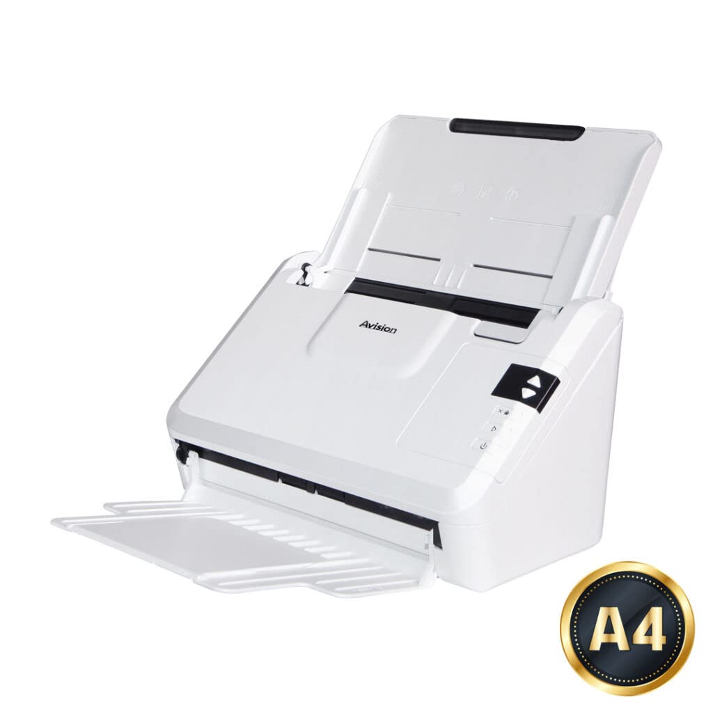 Avision AV332U Document Scanner control panel with buttons