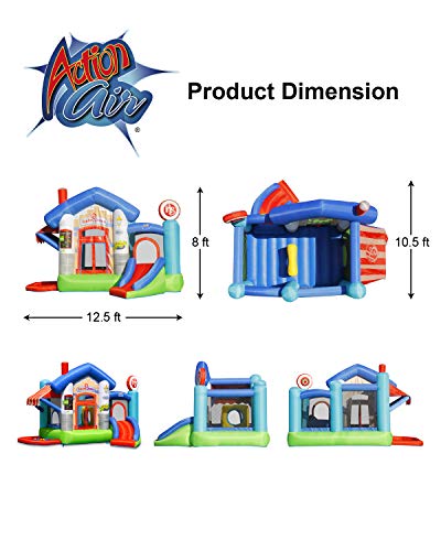 ACTION AIR Bounce House, Bouncy House for Kids, 30 Pit Balls Pool, Inflatable Bouncer with Blower, Durable Sewn and Extra Thick - Thumbnail 6