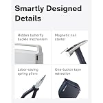HOTO 16-Piece Home Tool Kit, Basic Hand Set with Portable Storage Box - Image 6