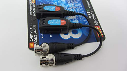 (12) Pieces Of 1 Channel Passive Cctv Camera Bnc Video Balun Transceiver For Security Camera System - Bnc To Utp Cat5 2000Ft Transmission. Saves 20% On Wire. #TOP3