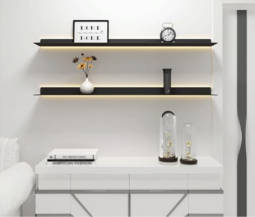 Étagère lumineuse noire pour valoriser vos objets de collection - 3