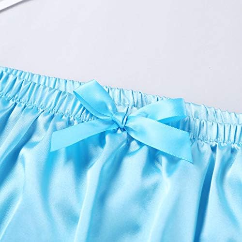 ABAFIP Herren Satin Slip Mit Rüschen & Spitze - Seidiges Crossdress Höschen